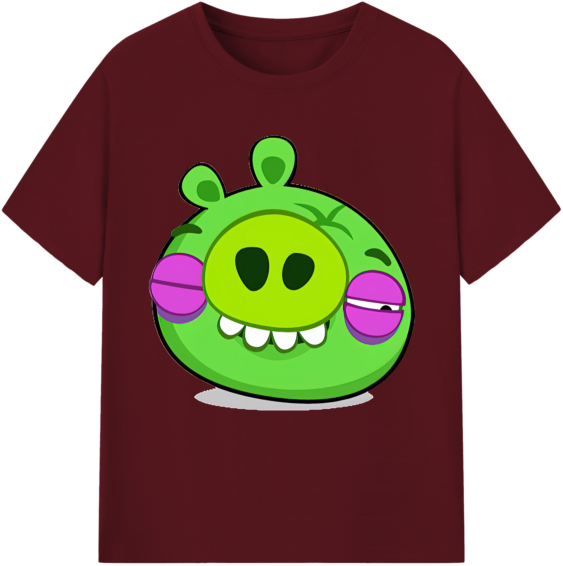 （画像用） Angry Birds アングリーバード 綿100％半袖Tシャツ（フロントプリント）